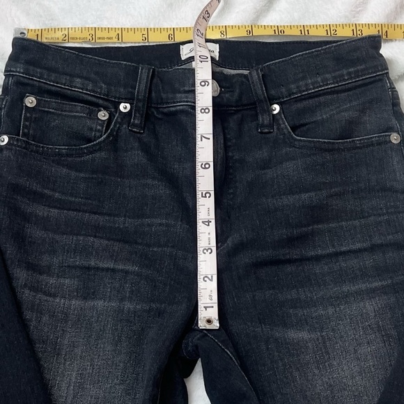 J. Crew 9” Toothpick Skinny Jeans High Rise Charcoal Dark Wash Women’s Size 27 - Picture 9 of 9